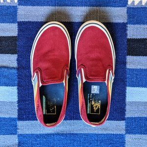 vans rad rainbow slip on